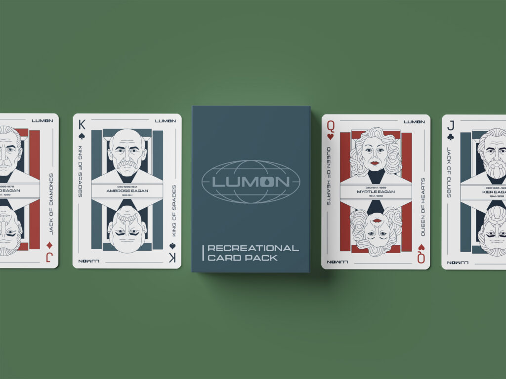 Severance Lumon playing cards